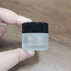 10g 20g 2oz 5g 1oz Luxury Eye Cream Cosmetic Packaging Custom Empty Frosted Glass Jars with Plastic Cap - Product Image 1