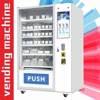 Distributeur automatique de sandwichs en armoire avec écran tactile, capacité 300-600, surveillance à distance, idéal pour les snacks et pizzas