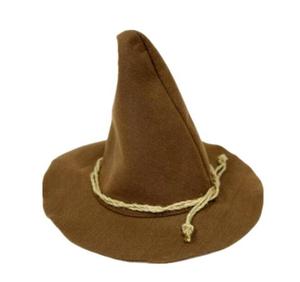 <span class=keywords><strong>Accessori</strong></span> per Costumi di <span class=keywords><strong>Halloween</strong></span> Cappello da <span class=keywords><strong>Strega</strong></span> Spaventapasseri Nero con Fascia in Corda - Product Image 2