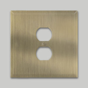 LangYeao 定制美式标准墙壁插座多功能插座黄铜或不锈钢面板双插座和开关 - Product Image 6