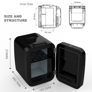 Nouveau 4 litres <span class=keywords><strong>12</strong></span> <span class=keywords><strong>volts</strong></span> dc réfrigérateur jeu de jeu réfrigérateur Portable petit réfrigérateur lumière <span class=keywords><strong>LED</strong></span> miroir mini réfrigérateur - Product Image 4