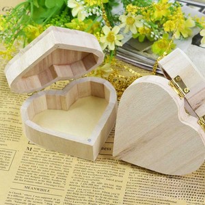 Caja de Madera Vintage en Forma de Corazón Personalizada con Grabado Láser, Logotipo Personalizado en Madera de Acacia para Anillos, Joyería, Regalo de Boda o San Valentín - Product Image 6