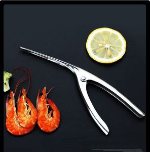 A2420 in acciaio inox Smart Peeler utensili da cucina facile gamberi Husking Peeling Opener pinza Peel Shrimp Clamp - Product Image 4