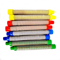Saringan Filter Semprotan Cat Tanpa Udara dari Baja Tahan Karat, Layar Filter Pistol Semprot Multi Warna untuk Semprotan Cat Industri.