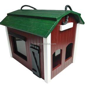 Maison d'oiseau <span class=keywords><strong>en</strong></span> <span class=keywords><strong>bois</strong></span> coloré personnalisé <span class=keywords><strong>en</strong></span> gros petit nichoir d'oiseau sauvage avec couvercle amovible et corde pour l'extérieur - Product Image 1