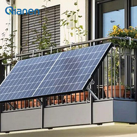 Générateur solaire hybride monocristallin avec contrôleur MPPT et micro-onduleur pour usage domestique sur balcon, puissance de charge 2,5 kW, certifié CE TUV