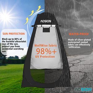 Carpa de Ducha para Camping al Aire Libre, Duradera, Ligera, Impermeable, para las Cuatro Estaciones, Apertura Automática Rápida, Aislamiento Térmico Reforzado - Product Image 5