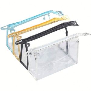 Fashion Printed Travel Pvc <b>Make</b> <b>up</b> Portable Multi-Functional Toiletry <b>Bag</b> Women Transparent Storage Cosmetic - Product Image 4