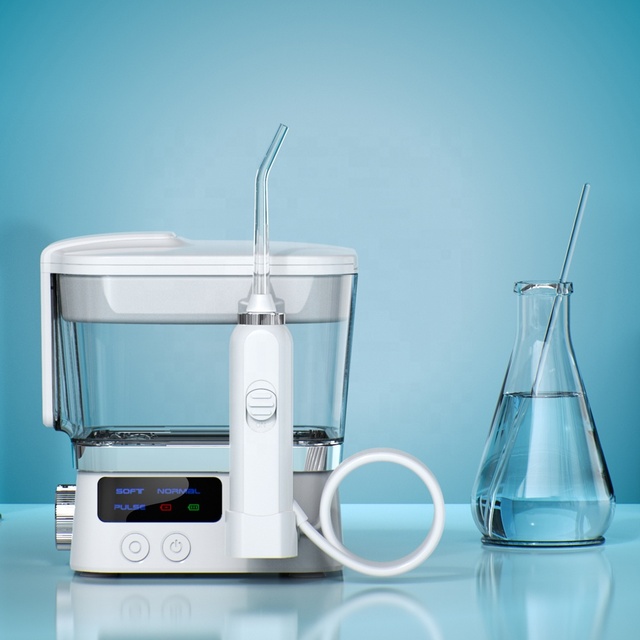Wholesale Cordless Battery-Powered USB Rechargeable Portable Multifunctional Smart Dental Water Flosser Plastic 600ml Household
