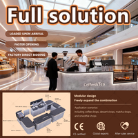 Comptoir à café personnalisé simple pour magasin, amélioration de la maison, achat en gros, café, directement de l'usine