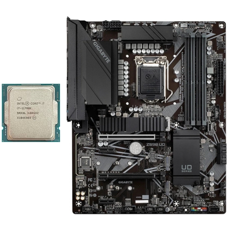 Carte mère ASUS/GIGABYTE/MSI Z590 + Core i5-10600KF