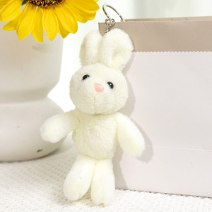 Peluche réaliste lapin aux longues oreilles, douce et moelleuse, porte-clés, jouet en peluche, poupée, lapin de Pâques en peluche, animaux en peluche, porte-clés - Product Image 3