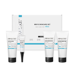 Marque privée Peau sensible Soins de la peau bio pour hommes Contrôle de l'huile Hydratant et crème <span class=keywords><strong>anti</strong></span>-acné aux herbes Ensemble de soins de la peau <span class=keywords><strong>anti</strong></span>-âge - Product Image 1