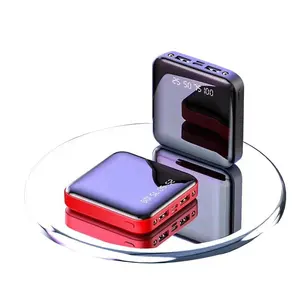 Portable Mini Power Bank с LED Flashlight, Phone Chargers, Bulk Mirror, с плоским основанием 10000mAh, Best Selling