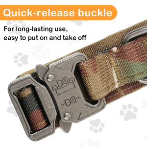 Robuuste, verstelbare, duurzame, gevoerde outdoor nylon hondenriemen met handvatten, gepersonaliseerde snelontgrendelingsbanden - Product Image 4