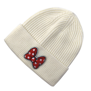 High Quality Outdoor Winter Waffle Knit Ski <strong>Beanies</strong> Men Custom Letter Patch Chenille Embroidery Logo Warmly Acrylic Skully Bows - Product Image 4