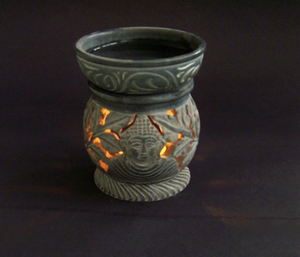 เตาอโรมาหินสบู่อินเดียสำหรับตกแต่งบ้าน - ของตกแต่งบ้านที่ทนทาน - Product Image 1