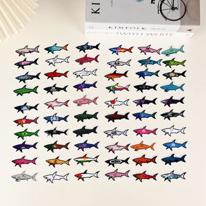 Stylish Mobile <b>Tablet</b> Luggage Paul and Shark Sticker Diy Decoration Waterproof 3d Autocollant Paul Et Shark Stickers - Product Image 1