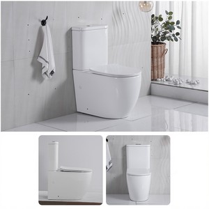 Inodoro Moderno de Cerámica Montado en la Pared con Descarga Sifónica 6D - Product Image 1