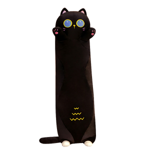 Oreiller de corps pour dormir et câliner, adorable peluche de chat, jouet en peluche de chaton, jouets en peluche d'animaux doux, grands oreillers, oreiller en peluche de chat - Product Image 1