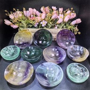 Cristal de guérison naturel, sculpture artisanale d'animaux (ours, éléphant), pierre de paume en forme de cœur Amgel, bol étoilé, ange en fluorite de forme libre, pour cadeau - Product Image 3