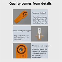 Connecteurs d'alimentation robustes pour stockage d'énergie, vente directe usine, 120A 25MM², contacts en cuivre argenté scellés, IP67, nylon