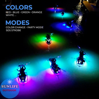Panneau de SUP de lumière LED de haute qualité, accessoires de planche de surf de lumière de natation de nuit sous-marine décorés avec la lumière colorée, lumières de SUP LED