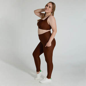 Logo personnalisé de couleur contrastante pour femmes, vêtements de sport pour la gym, entraînement de fitness, vêtements de yoga durables - Product Image 4