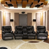 Kit de traitement acoustique professionnel pour home cinéma, panneaux muraux insonorisants à NRC élevé pour une expérience cinématographique immersive