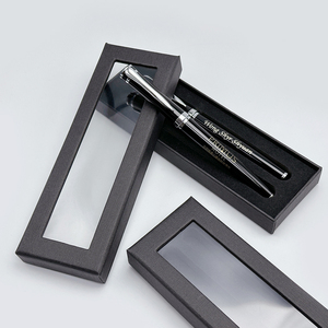 SEAPEN 럭셔리 비즈니스 스타일 펜 케이스 투명 보이는 창 선물 상자 수 맞춤형 로고 - Product Image 4