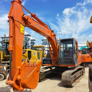 Pelleteuse d'occasion en bon état Hitachi120 Pelleteuse hydraulique sur chenilles d'occasion 12 tonnes Hitachi ZX120 en stock prête à expédier - Product Image 1