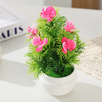 Petite marguerite en plastique écologique en pot pour la décoration de pièce, les séances photo et les centres de table de remise de diplôme