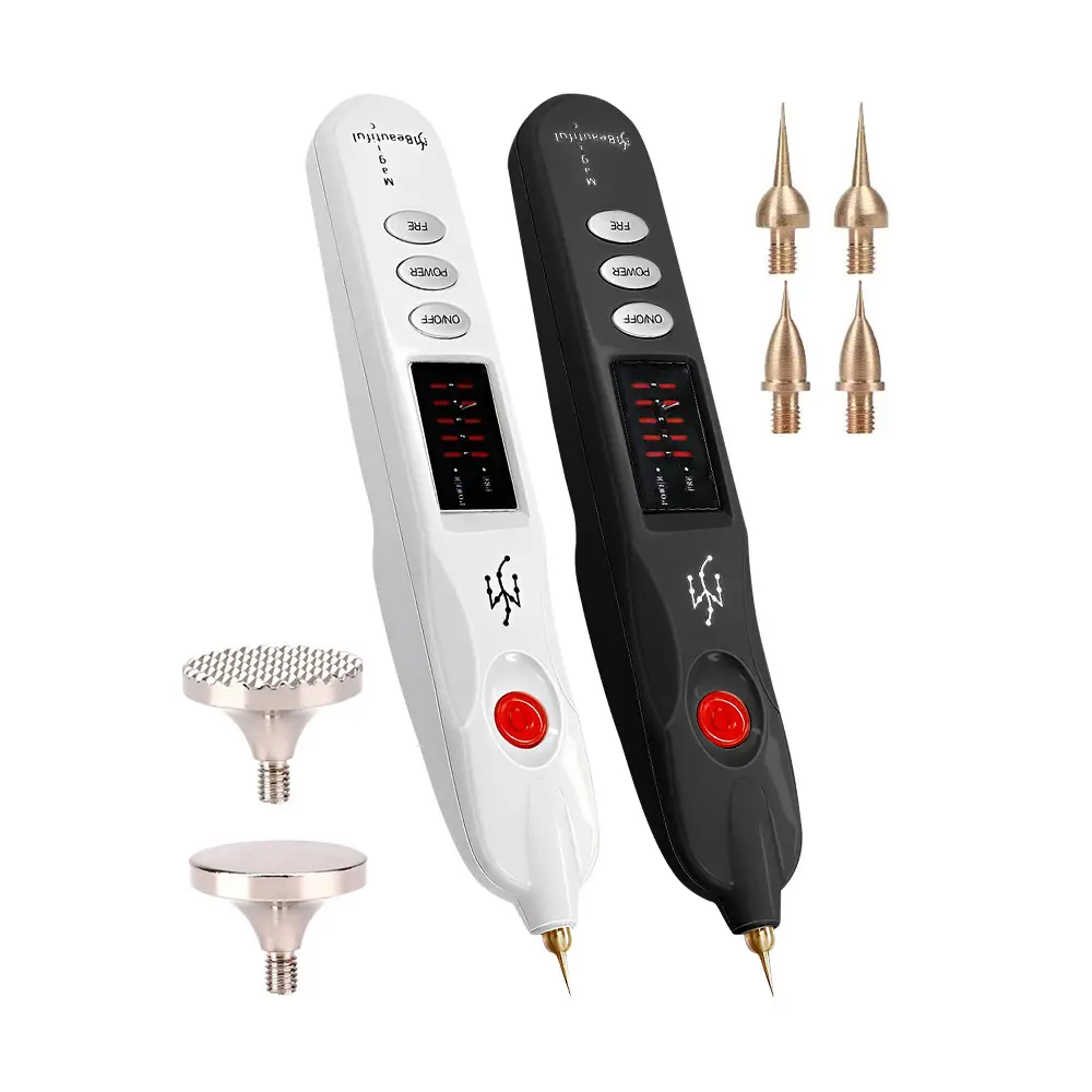 Plasma Pen Dark Spot Pigment Anti Mole Tattoo Verruga Eye Lifting con reemplazo de aguja de cabeza redonda fina