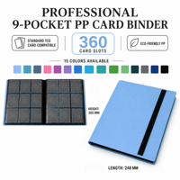 Classeur de cartes TCG à 9 pochettes en PP sans acide, multicolore, pour cartes MTG, Pokémon, Yu-Gi-Oh – Album de rangement pour cartes à collectionner