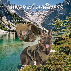 Harnais pour chien robuste en nylon, à dégagement rapide, réfléchissant pour la sécurité nocturne, avec poignée de contrôle, anti-évasion, OEM/ODM - Product Image 3