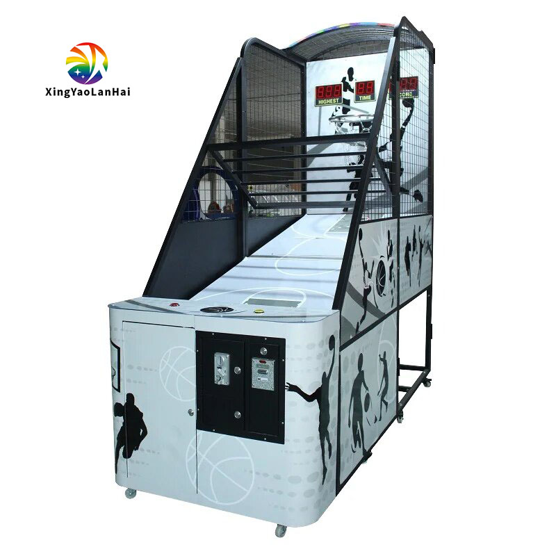 Coin-Operated Foldable Basketball Shooting Arcade Machine Portable Basketball Machine