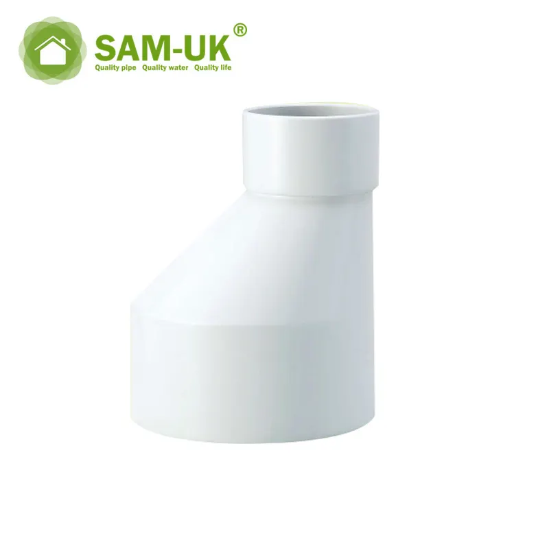 Sam-UK Original Fabrik Export hochwertige Umweltschutz stufe Invert Exzenter Reduzier stück Bad PVC-Rohr verschraubungen