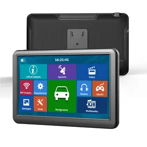 Navigateur <span class=keywords><strong>GPS</strong></span> de voiture avec écran tactile de 7 pouces, 16 Go, 256 Mo, garantie de 12 mois, carte du monde, batterie rechargeable - Product Image 1