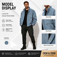 Veste matelassée d'hiver pour homme de qualité supérieure, écologique, col montant classique, style business décontracté, fermeture éclair, couleur unie