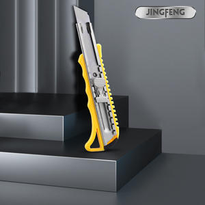 Couteau utilitaire Jingfeng 16 cm, lame en acier 45, manche jaune, outil de découpe de papier peint, modèle 6898 - Product Image 2