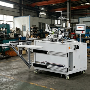 Machine à coudre multi-aiguilles professionnelle TOPSEW TS-846 pour la pose de ceintures <span class=keywords><strong>élastique</strong></span>s sur les boxers, les caleçons et les pantalons de yoga - Product Image 3