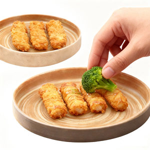 Bol à pâtes peu profond en céramique de <span class=keywords><strong>poterie</strong></span> moderne et minimaliste pour restaurant et usage domestique, compatible lave-vaisselle, écologique - Product Image 1
