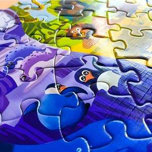 <span class=keywords><strong>Puzzle</strong></span> éducatif en forme d'animal irrégulier, dinosaure, baleine, dauphin, <span class=keywords><strong>puzzle</strong></span> personnalisé avec boîte rigide personnalisée pour enfants et adultes - Product Image 5