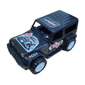 Coche de juguete todoterreno SUV a fricción para niños, vehículo de aventura de plástico, empaquetado en malla - Product Image 1