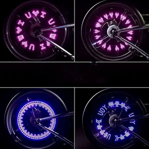 Bike Tire Valve Stem Light - LED Waterproof Neon Flashing Lamp Glow Bicycle Wheel Lights