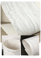 Plaques de pierre naturelle ultra-minces flexibles de 1 mm, 2 mm, 3 mm, 4 mm, 5 mm, en marbre, travertin, pierre calcaire, onyx, granit, pour l'extérieur et l'intérieur