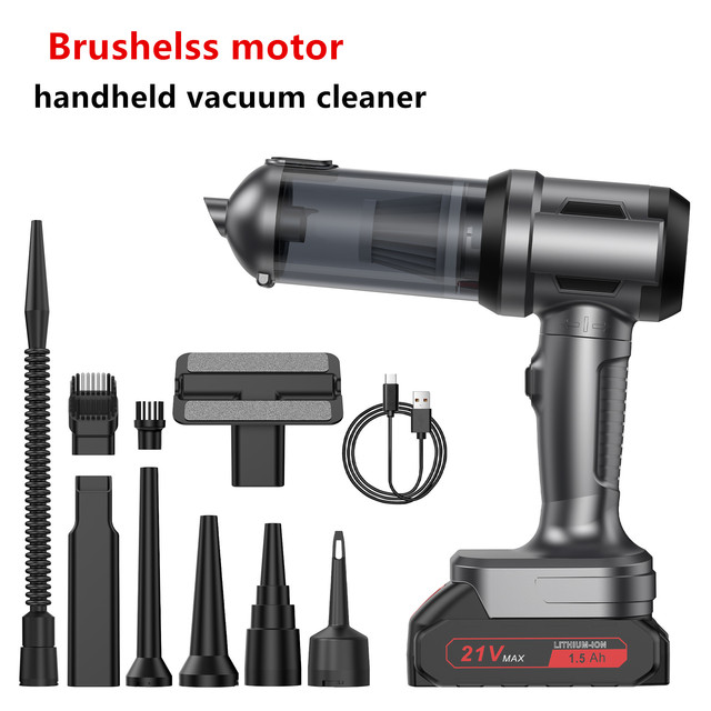 20Kpa Super Suction Cordless Car Vacuum Cleaner Brushless Handheld Vacuum Cleaner for Home Office Car