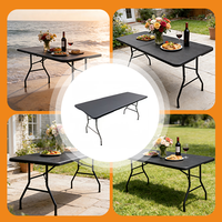 Nouvelle table de camping ultra-mince pliable 2026, table de pique-nique portable d'extérieur avec sac de transport pour la plage et le jardin