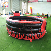 Vente 2025 : Machine de taureau mécanique gonflable personnalisée, vente directe, tapis de rodéo gonflable, location de château gonflable pour entreprise