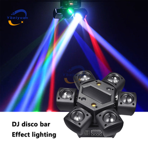 LED 80W RGBW 4'ü 1 arada Hareketli Kafa Işık Demeti Lazer Strobe Piksel Işık DMX512 Uzaktan Kumandalı <span class=keywords><strong>DJ</strong></span> Disko Noel Partisi Işığı - Product Image 2